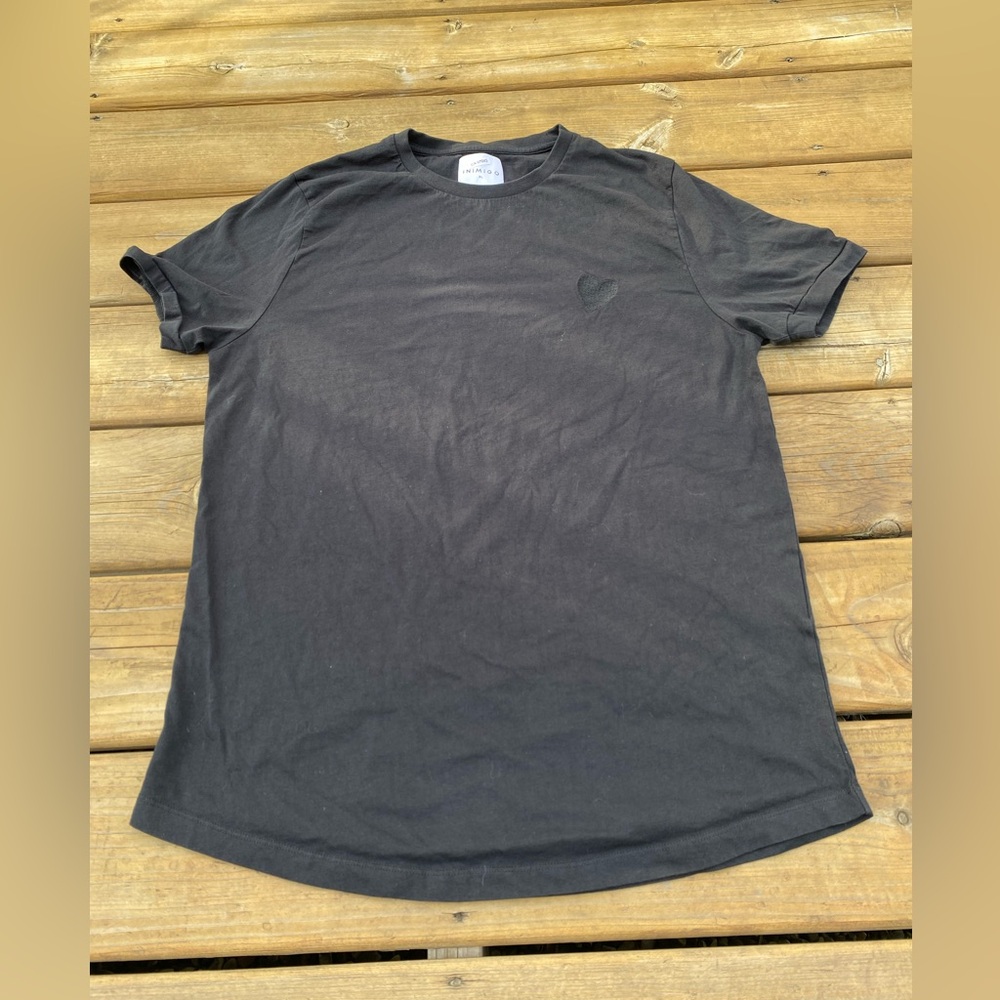 INIMIGO Organic Cotton Shirt Women’s T-Shirt Size XL Black.
